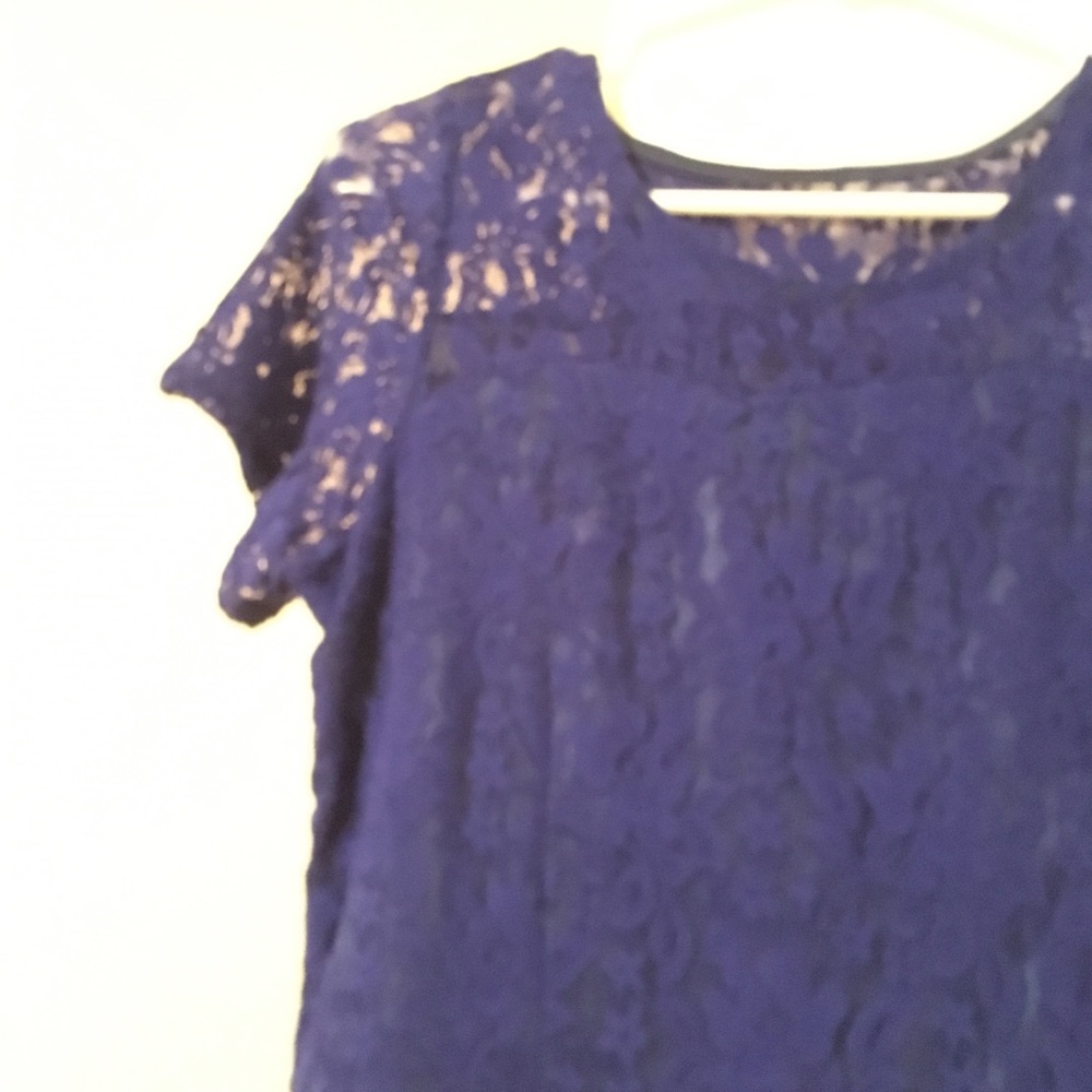 Blue Cocktail Dress - Picture 2 of 5